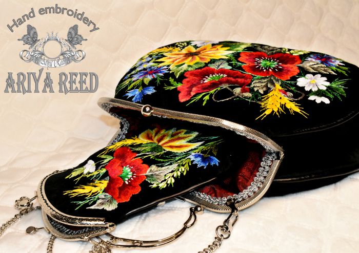 Bag and phone case "Field bouquet"