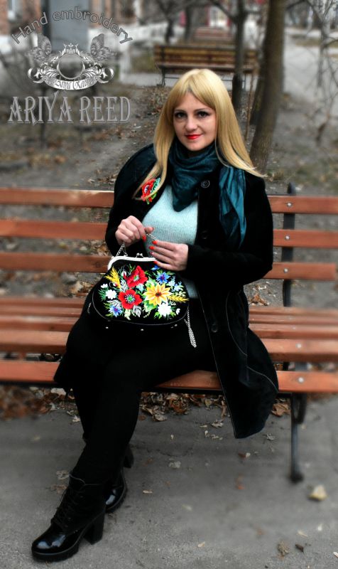 Bag and phone case "Field bouquet"