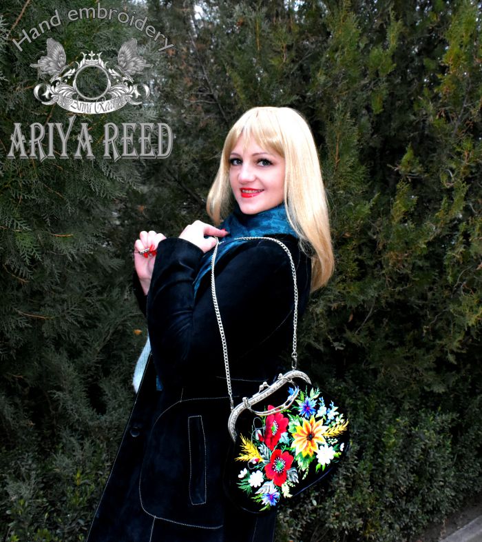Bag and phone case "Field bouquet"