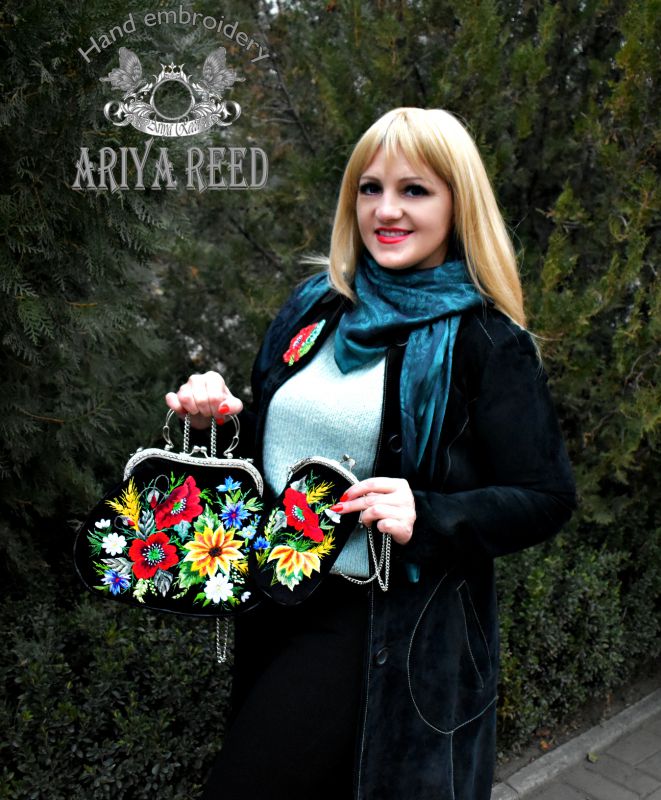 Bag and phone case "Field bouquet"