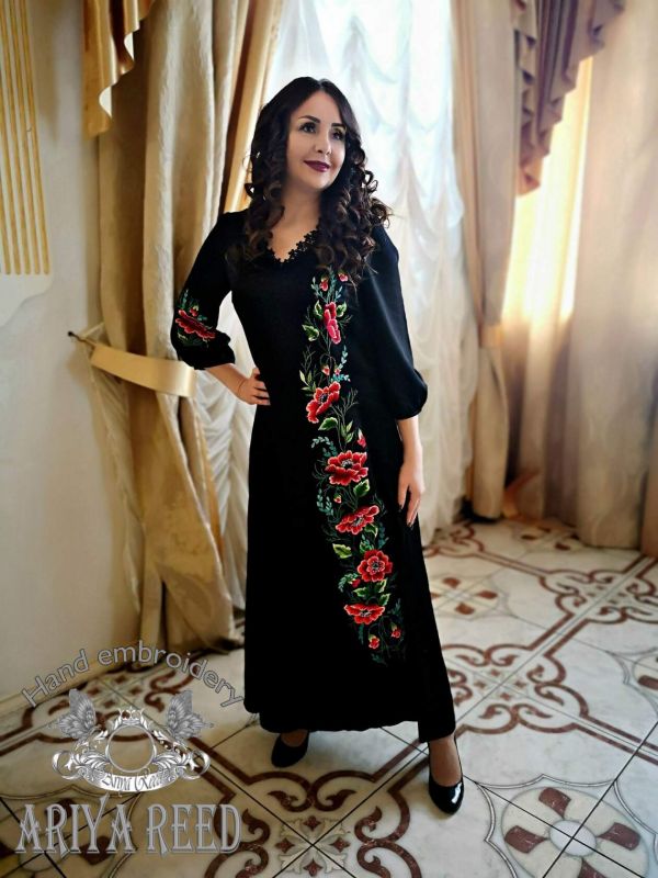 Dress "luxury poppies"