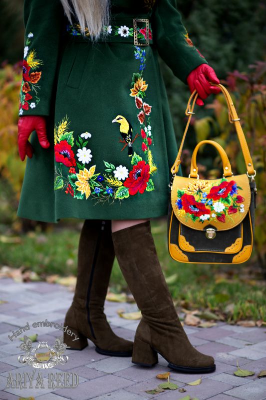 Cashmere coat "Beautiful autumn"