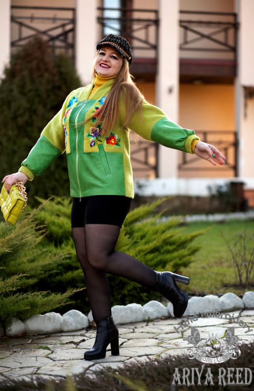 Bomber jacket-  " Bright autumn"