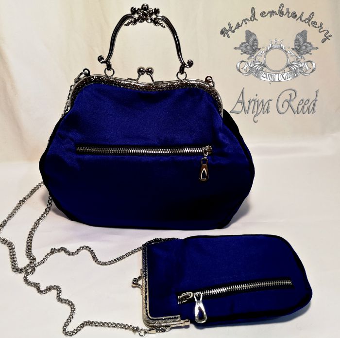 Bag and case "lilies and daisies"