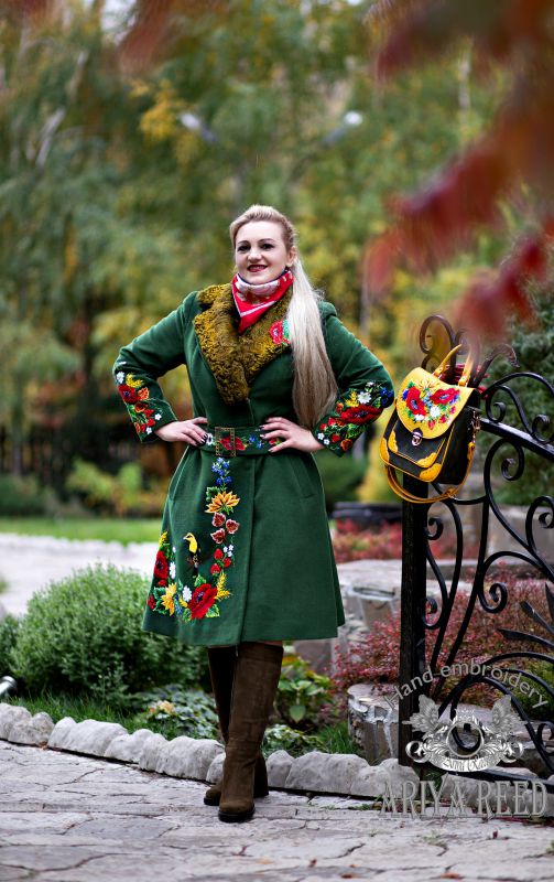 Cashmere coat "Beautiful autumn"