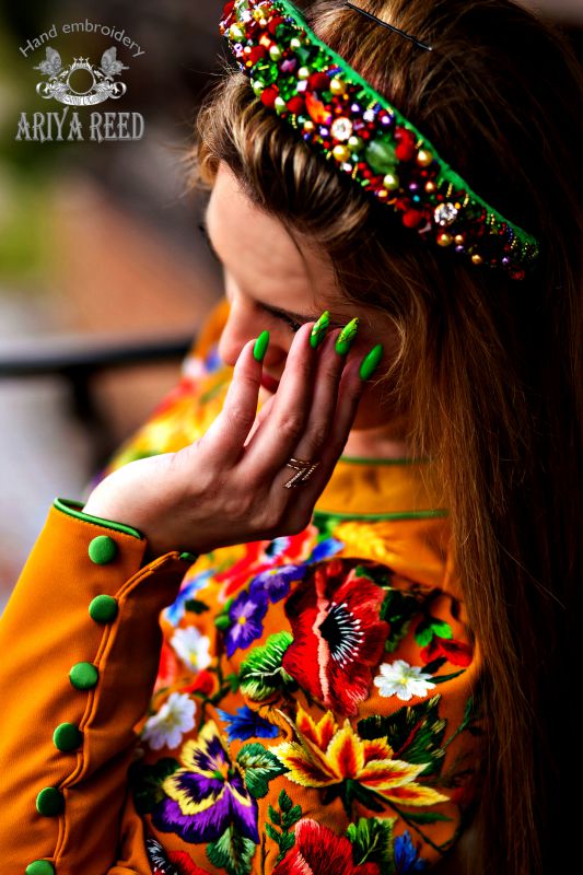 Dress "field bouquet"